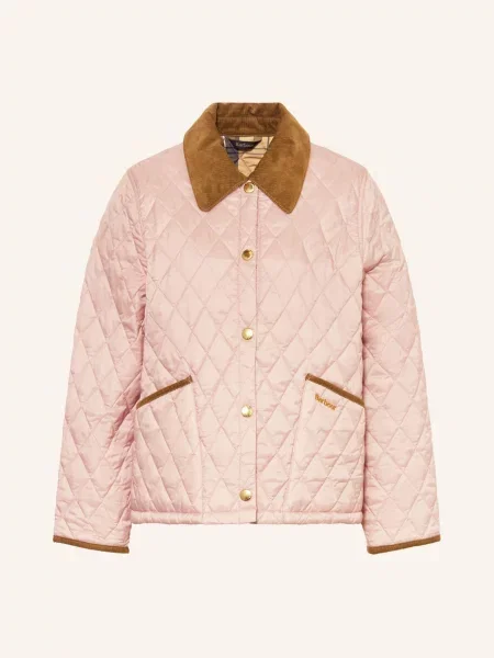 Barbour Prošívaná Bunda Liddesdal / hnědá růžová