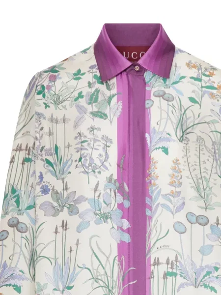 Top Gucci cu dungi alb