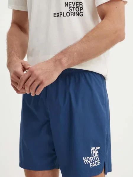 Спортен къс панталон The North Face Limitless синьо
