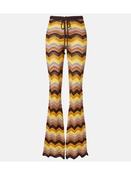 Pantaloni Bananhot evazate maro