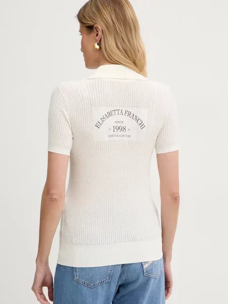 Elisabetta Franchi polo z beżowa