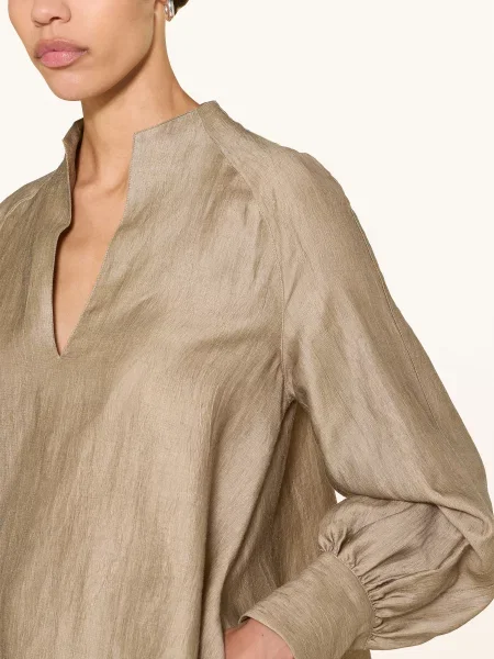 Van Laack Bluzka Vl-Anani-Kn Z Lnu gold złota