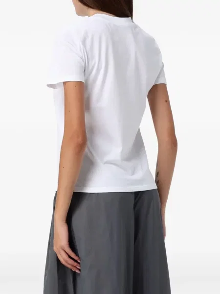 Flitteres póló Emporio Armani fehér