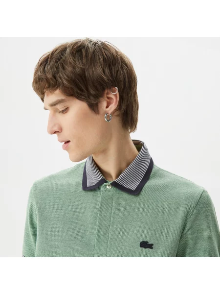 Поло Lacoste зеленое