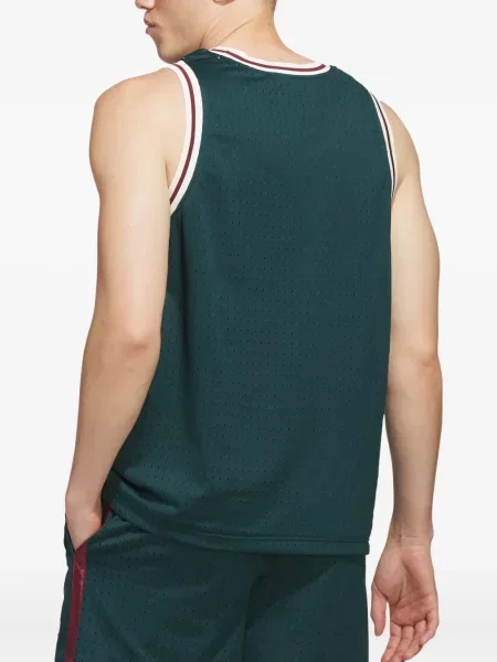 Tricou Adidas din piele de căprioară albastru