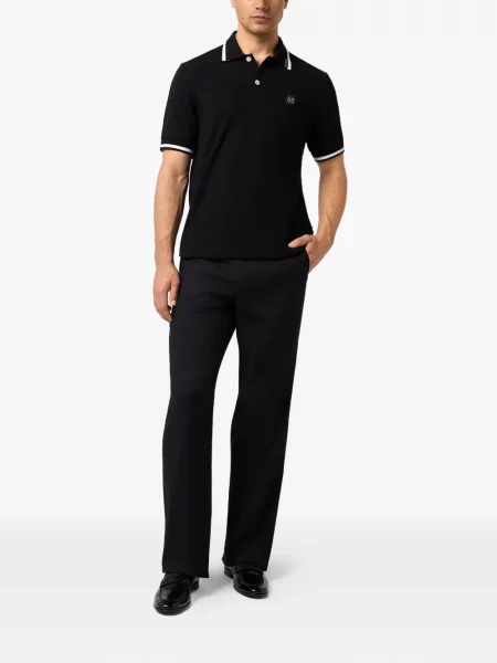 Pantaloni Philipp Plein cu autograf negru