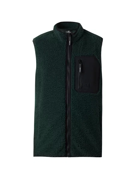 Volcom Vestă MUZZER FUZZAR verde închis negru