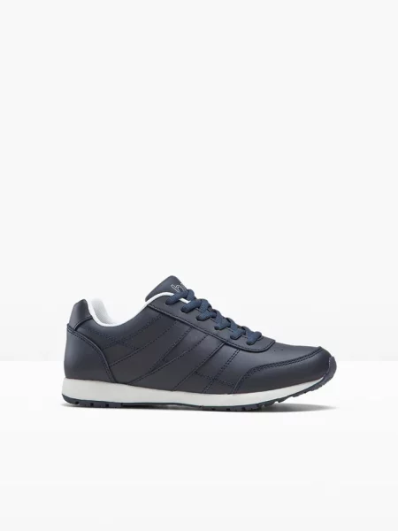 Sneakersy skórzane niebieskie