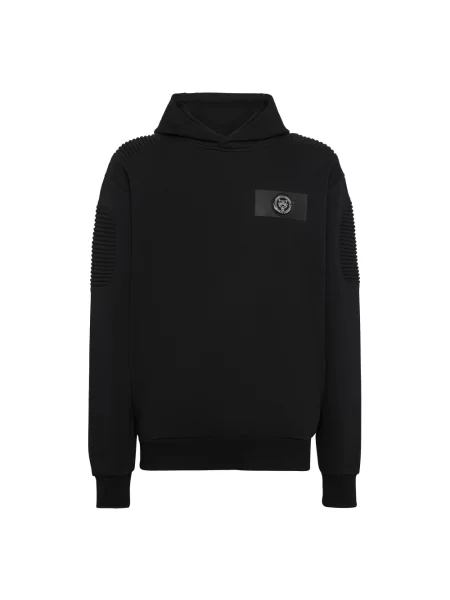 Bluza z kapturem Plein Sport z kapturem czarna