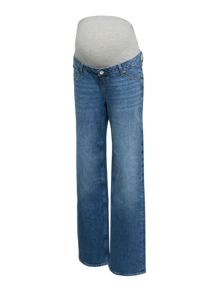 Vero Moda Maternity Jeans VMMTESSA albastru denim / piatră gri