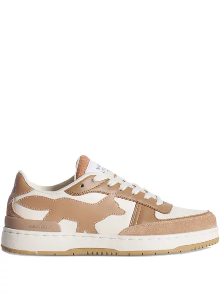Sneakerși Maison Kitsune cu șireturi din dantelă