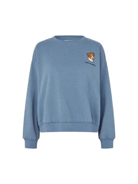 Bluza z kapturem Lollys Laundry z kapturem niebieska