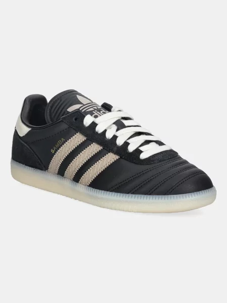 Kožené tenisky adidas Originals Samba Jp černá