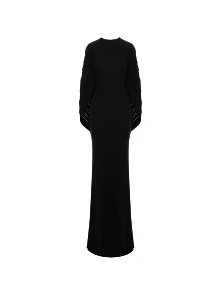 Rochie maxi Seen Users cu volane negru