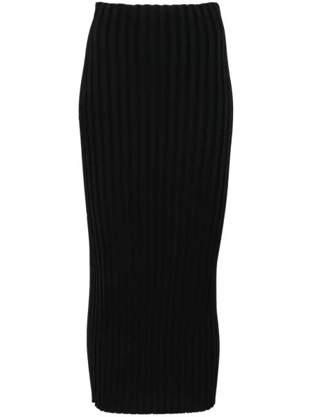 Dzianinowa spódnica Fabiana Filippi prążkowana czarna
