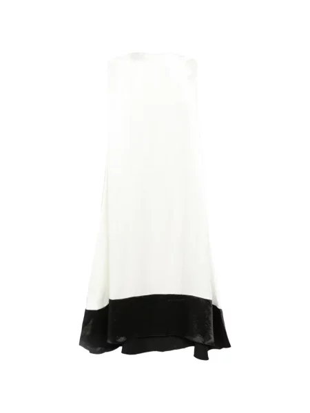 Rochie maxi Abadia fără bretele alb