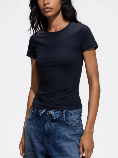 Reserved Tricou slim fit negru