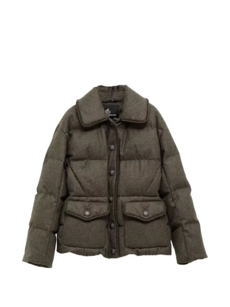 Matlasat geacă de schi Moncler Grenoble verde