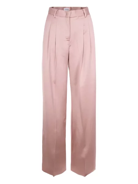 Pantaloni The Andamane plisate roz