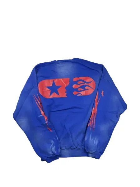 Hanorac crewneck Hellstar albastru