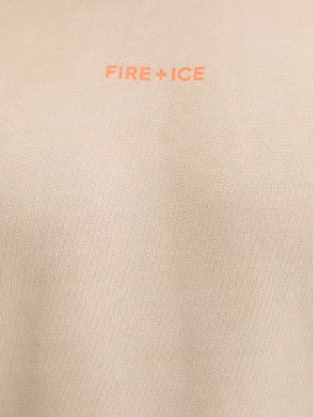 Свитер Bogner Fire+ice с капюшоном с принтом бежевый