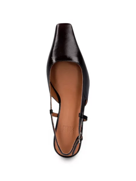 Pantofi cu toc Billi Bi slingback maro