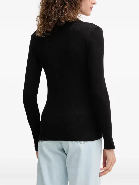 Lung tricou polo Lacoste negru