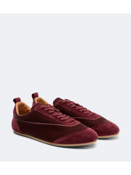 Sneakerși Jil Sander din piele de căprioară