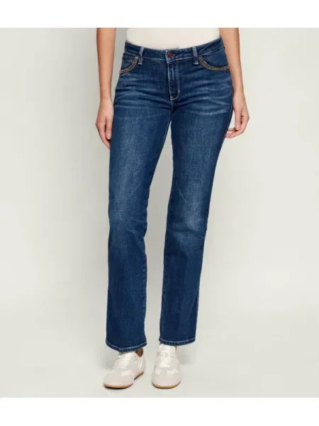 GUESS Blugi SEXY | Straight fit | mid rise albastru