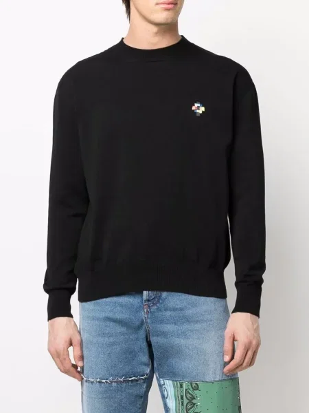 Siuvinėtas megztinis Marcelo Burlon County Of Milan juoda