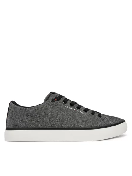 Tommy Hilfiger Tenis superge Th Hi Vulc Core Low Chambray siva