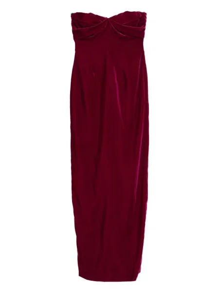 Rochie Tom Ford drapată de costum violet