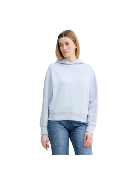Sweter Marc O'polo z kapturem niebieski
