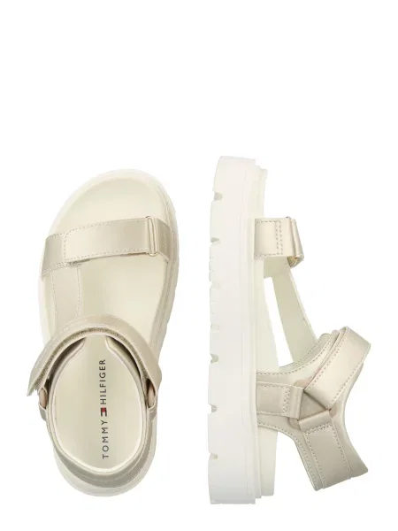 TOMMY HILFIGER Sandale CLAIRE auriu alb