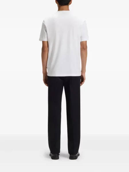 Tricou Boss cu imagine alb