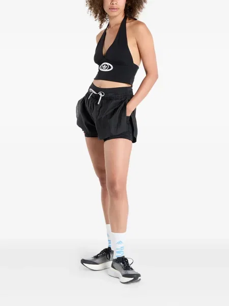 Șosete Adidas cu dungi cu tepi plasă maro