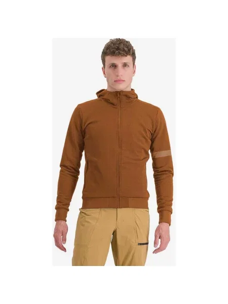 Kurtka Sportful Giara Hoodie skóra L brązowa