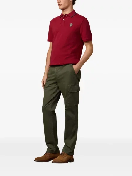 Pantaloni cargo Hackett London din țesătură twill verde