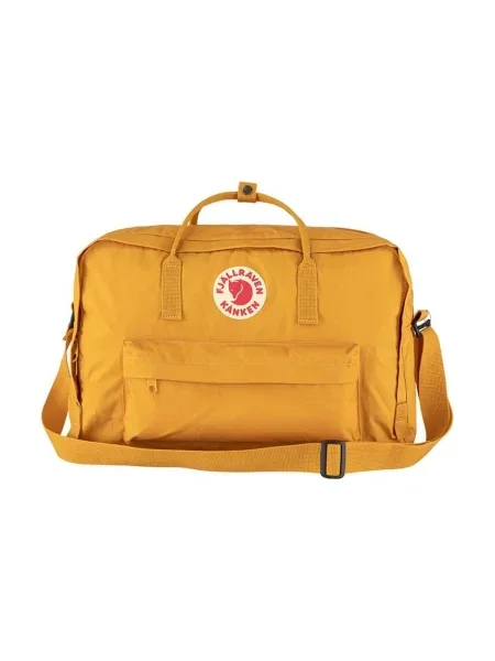 Раница Fjallraven Kanken Weekender голям с изчистен дизайн жълто