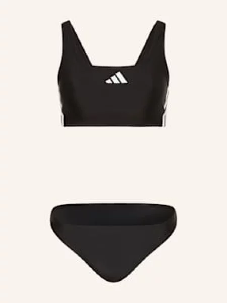 Adidas Góra Od Bikini Bustier schwarz biały