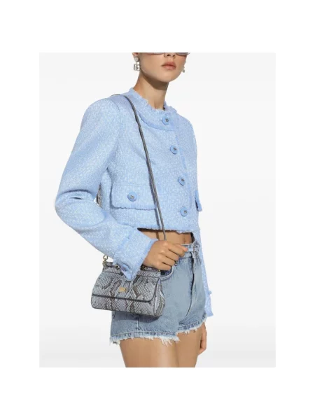 Kurtka Dolce And Gabbana wełniana niebieska