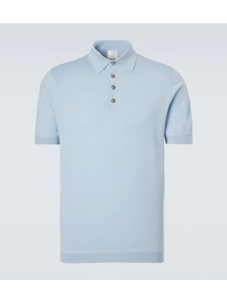 Polo Allude de mătase albastru