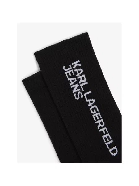 KARL LAGERFELD JEANS Ponožky černá bílá