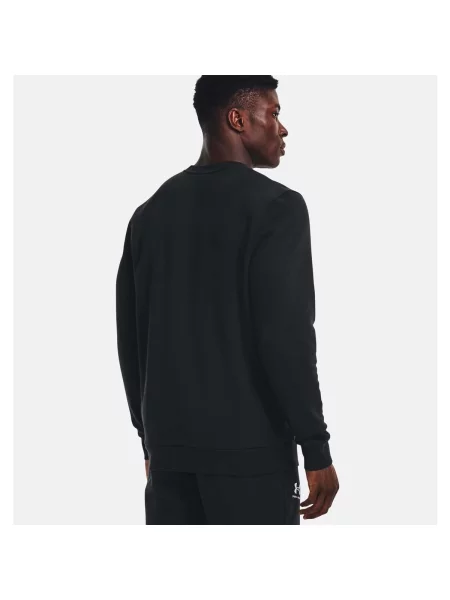 Mikina Under Armour Essential Fleece Crew černá/bílá černá