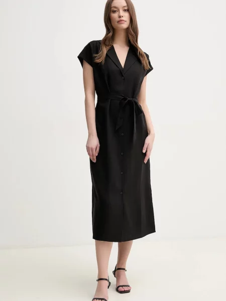 Mos Mosh rochie midi drept negru