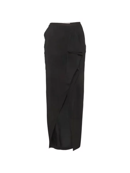 Fusta maxi Rick Owens drapată negru