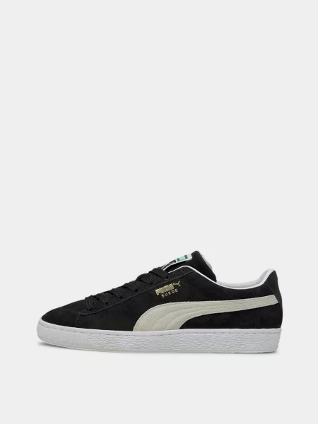 Замшевые классические кеды Puma черные