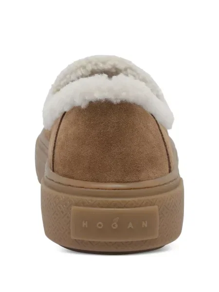 Pantofi loafer Hogan din piele de oaie maro