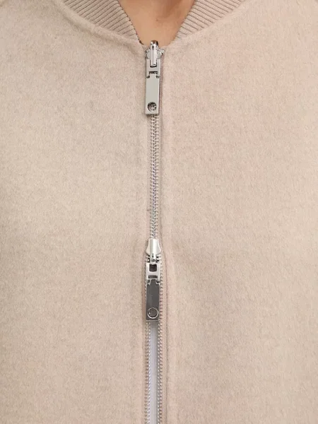 Двостороннє пончо з додаванням вовни MAX&Co. бежевий