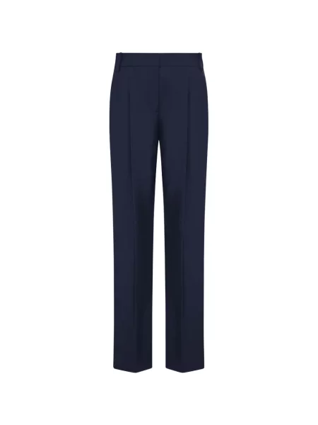 Pantaloni Another Tomorrow conici albastru